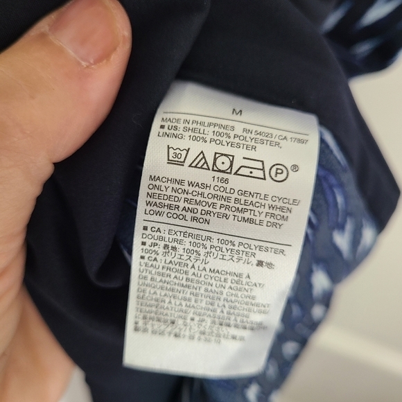 BANANA Republic Tie-Back Silky Camisole Cobalt Blue Size Medium - Picture 8 of 9